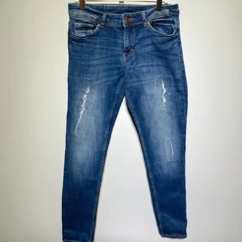 Divided Womens Straight Leg Denim Blue Jeansโ Size W 4